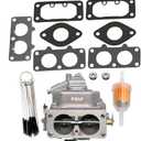 KIPA Carburetor For GX630 GX690 V Twin Cylnder Engines Replace OE Part Number 16100-Z9E-033, With Mounting Gaskets Fuel Filter Carbon Dirt Jet Cleaner Tool Kit