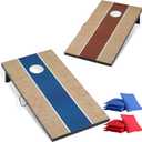 Cornhole Sets 4 x 2 ft / 3 x 2 ft with 8 Bean Bags Regulation Size, Corn Hole Games for Adults Outdoor Bean Bag Toss Game