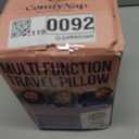 ComfyNap® Versatile Travel Neck Pillow for Airplane [Patented], 9 Positions in 3 Techniques, Plane Pillow with Pure Memory Foam, Travel Pillow with HeadRest Flight Sleep, Travel Essential - Mercury