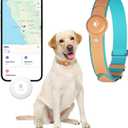 2-in-1 GPS Tracker for Dogs: Smart Pet Collar with Real-Time Tracking,No Monthly Fee/Subscription (iOS Only) Waterproof, Anti-Lost,365-Day Long Battery Life GPS Tracker Dog Collar(Tracker Included), Size: L(12.5''-21'')
