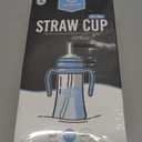 GROSMIMI Spill Proof no Spill Magic Sippy Cup with Straw with Handle for Baby and Toddlers, Customizable, PPSU, BPA Free 10 oz (Sky Blue)