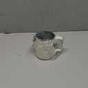 watchget Stainless Steel Milk Frothing Pitcher 12oz/350ml - Espresso Steaming Pitcher for Cappuccino, Latte Art, Coffee Machine Accessories Milk Jug Coffee Frother Cup, Creamy White