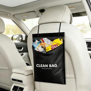 Car Trash Bags Hanging, 50 Pack Leakproof Waterproof Disposable Auto Garbage Bags