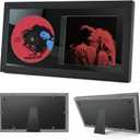 14.4" x 7.9" CD Display Frame for Discs & Cases  Signed CD Music Frame with Wall Mount or Table Stand, Perfect for Collectors and Gifts