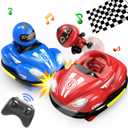 Remote Control Bumper Car for Toddlers,Mini RC Cars with Light & Sound & 360Rotating,Car Toys for 6-7 Year Old,Christmas Birthday Gifts Toys for 3 4 5 6+ Year Old Boys Girls
