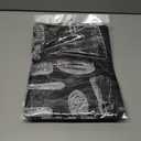 4 x Professional Barber Cape 63"x55" with Adjustable Snap Closure, Perfect for Home Use or Salon, with Stylish Designs (Black)