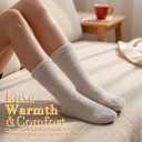 Inerney Fuzzy Socks for Women Men Gifts, Warm Cozy Fluffy Cloud Slipper Style, Comfy Winter Sleep Sock, Stocking Stuffer