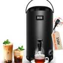Insulated Beverage Dispenser with Heating Drink Dispenser, Electric Heating Beverage Dispenser-75 Cup Hot&Cold water Urn, Hot Drink Beverage-Stainless Steel Hot Drink Dispenser 12 L/3.2 Gallon