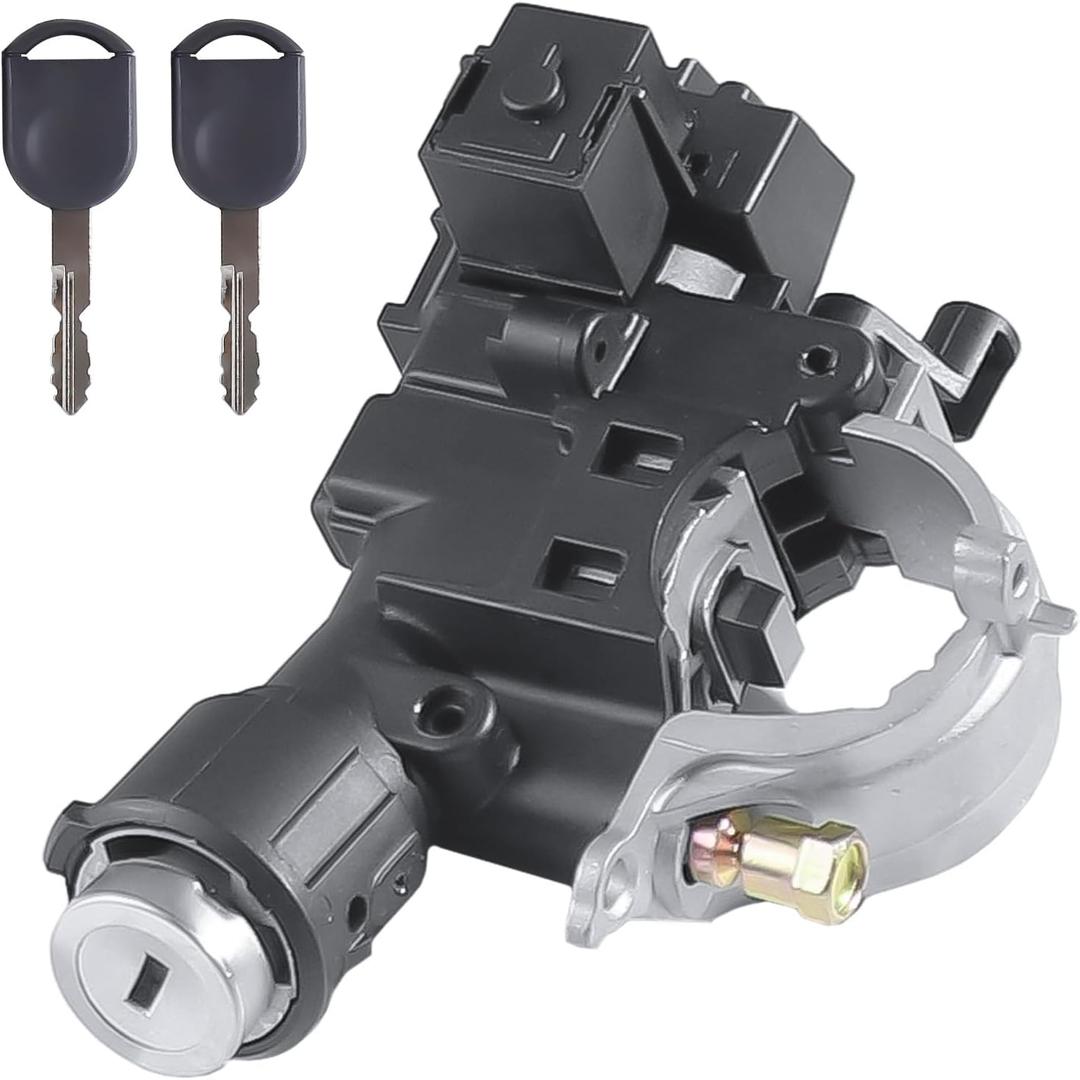 Ignition Switch Lock Cylinder with Keys - Complete Assembly 2008-2012 for Ford Escape, 2009-2011 for Focus, 2008-2011 for Mazda Tribute, 2008-2010 for Mercury Mariner, Replaces# 989-019