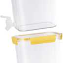 Ciieeo 2pcs Juice Dispenser Stylish Container with Spigot for Home Use Fridge-Friendly Capacity for Parties and