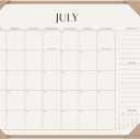 Jotsome Desk Calendar 2026 - 2027 with Desktop Mat, Large Desk Pad Calendar From Now to June 2027 22x17 inch, Desk Blotter Calendar for Home Office and School, Easy Planning, Gift for the Holidays, Apricot