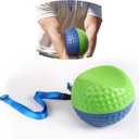 Amy Sport Golf Smart Ball Training Aid with Adjustable Lanyard, Convenient Portable Impact Balls & Teaching Posture Correction Trainer for Men Women Beginner Golfer (Green-Medium)