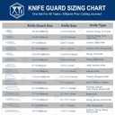 3 x XYJ 2pcs/set Safety Knife Covers Sleeves Knives Edge Guard,Universal Knife Sheath,Cleaver,Nakiri Knife Case Blade Guards Protector Blue Kitchen Knife Cover Sleeve (For 7'' Nakiri Knife)