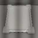 8x10 Picture Frame with Mat for 5x7, Wavy Edge Wooden Real Glass Photo Frame for Tabletop and Wall Hanging, White, 1 Pack