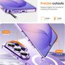 Temdan Designed for Samsung Galaxy S26 Ultra Case,[Built-in Invisible Kickstand][Compatible with MagSafe][Military Grade Shockproof], Anti-Yellowing Clear Phone Case for Samsung S26 Ultra-Clear