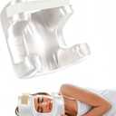 Face Pillow for Wrinkles, Anti Wrinkle Pillow with Cooling Silk Pillowcase, Beauty Pillow for Sleeping Face Down and Back Sleeping (White)