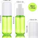 KREMORV Travel Spray Bottles 1.35oz/40ml Fine Mist Empty Spray Bottles Mini Refillable Plastic Travel Bottle Set for Traveling and Outgoing