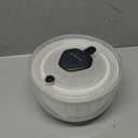 Smile mom Salad Spinner Small Lettuce Spinner Kitchen Gadgets Vegetable Washer, High Efficiency for Home Kitchen Washing & Drying Leafy Vegetables, One-Handed Handle Easy Press 3.8 Qt White