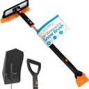 39" Extendable Snow Brush with Squeegee, Ice Scraper & Snow Shovel | Foam Grip | Auto Snow Brush | Auto Ice Scraper | Car Truck SUV