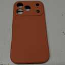 Vooii Magnetic for iPhone 17 Pro Case, Compatible with Magsafe (Premium Liquid Silicone) (Integrated Camera Control Button) Full Body Protective Anti-Scratch Microfiber Lining 6.3", Caramel