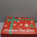 60 Inch White Christmas Tree Skirt with 4.5" Extra Long Pile Ultra Plush Faux Fur Tree Skirt for 6-9 Ft Trees
