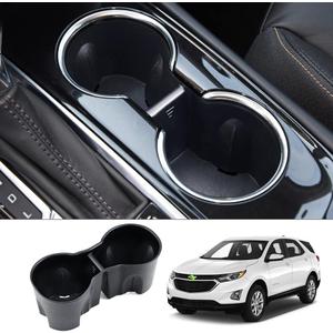 Autorder Cup Holder Inserts for Chevy/Chevrolet Equinox 2018 2019 2020 2021 2022 2023 2024 Accessories Center Console Water Cup Holder (Chevy Equinox 2018-2024)