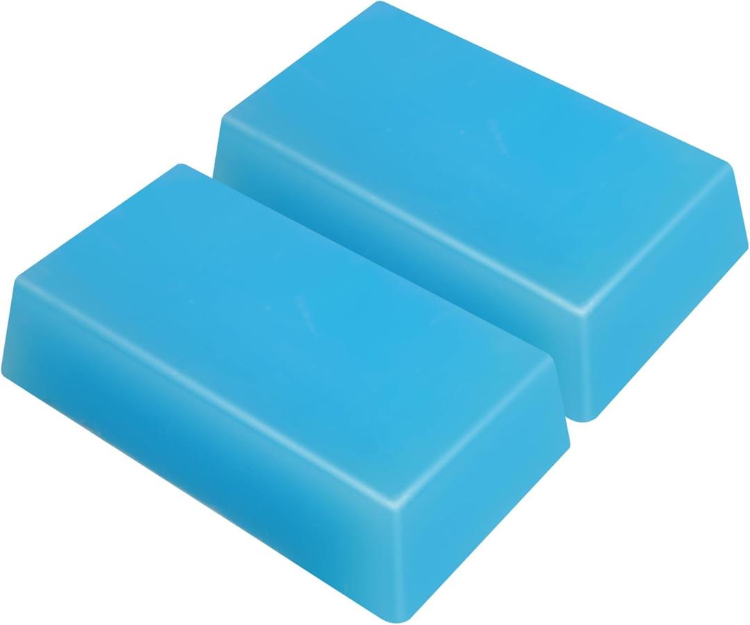 Snowboard and Ski Wax, Snow Block Wax Ski and Snowboard Racing Wax Universal Snowboarding Wax for Protecting The Ski and Snowboard Accessories (Blue, 2 pcs)