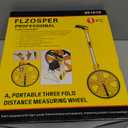 FLZOSPER Measuring Wheel Portable Three Fold 13-Inch Measures Up to 99,999.9 Feet Perfect Surveying Tool for Distance Measurment (Yellow)