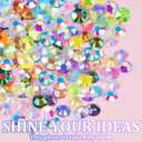 18000Pcs Resin Jelly Rhinestones for Bedazzling, Mixed-Color 4mm Flatback Gems for Diamond Art, Bedazzler Kit with 3Pcs 10ml B7000 Jewelry Glue for DIY Crafting Crafts Book Shoes Nail Art