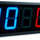 Flex Timer - Gym Edition - Bluetooth App-Controlled Wall Mounted 23" LED Gym Clock with Large 4.0" Digits for Crossfit, Tabata, HIIT, EMOM, MMA, Boxing, Interval Training, Circuits, Workouts