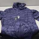 CAMEL CROWN Men Packable Down Jacket Hooded Lightweight Puffer Insulated Coat for Travel Outdoor Hiking (Blue, L)