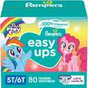 Pampers Training Pants - Easy Ups Girls & Boys - Size 5T-6T, 80 Count, My Little Pony Potty Underwear (Packaging May Vary)