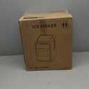 Crescent Ice Maker Countertop, 35Lbs/24H, Clear Ice Maker with Self-Cleaning & Timer, 16 Crystal-Clear Ice in 12 Mins, Countertop Ice Makers for Home, Office or Party