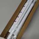 2 Pack White Tension Curtain Rod for Windows 28 to 48 Inch,7/8"Small Shower Curtain Rod for Bathroom,Pressure Spring Tension Curtain Rod No Drilling for Closet Doorway Kitchen