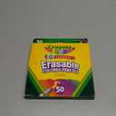 Crayola Erasable Colored Pencils (50ct), Bulk Colored Pencil Set, Pencils for Adult Coloring Books, Art Supplies, Holiday Gift for Teens, 6, 7, 8  (1 Count (Pack of 1))