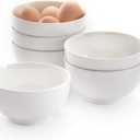 AntoKueh 5 Inch Ceramic Cereal Bowls, 16 Ounces Small Bowls Set of 6,White Dipping Bowls for Kitchen,Dessert, Fruits, Snack,Microwave and Dishwasher Safe