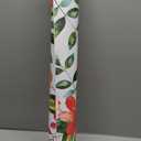 Red Green Floral Wallpaper Peel and Stick Botanical Leaf Flower Wallpaper for Bedroom Laundry Room Walls Removable Red Decorative Floral Contact Paper for Cabinets Drawers