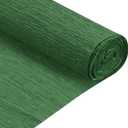 MECCANIXITY Crepe Paper Roll 6.9ft Long 20 Inch Wide for Wedding Ceremony Various Large Festivals Decoration, Dark Green