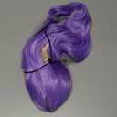 Long Purple Wavy Wig for Women 26 Inch Light Purple Middle Part Curly Synthetic Hair Wig Natural Look Heat Resistant Fiber for Daily Party Use