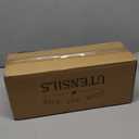 Suli Extra Large Kitchen Utensils Holder with 4 Compartments, Wooden Utensil Organizer for Kitchen Countertop, Farmhouse Decor, Rustic Cooking Utensil - White grain