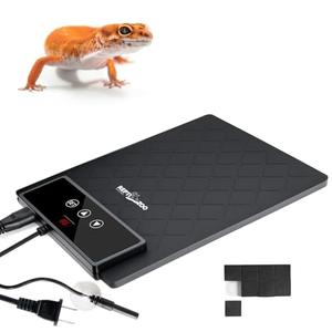 REPTI ZOO Reptile Heat Pad 6"x 8", 11W Reptile Heat mat with Adjustable Thermostat for Turtles, Hermit Crabs, Bearded Dragons, Leopard Geckos, Snakes, Lizards
