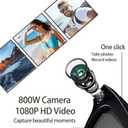 Smart Glasses with Camera, 1080P HD Video Glasses, UV Protection Sunglasses with AI Real-Time Translation, Bluetooth Audio, Recording sound, and Voice Assistant, for Travel, Outdoor, Men and Women