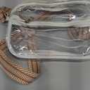 BOSTANTEN Clear Bag for Women Stadium Approved Clear Bags Small Crossbody Purse Trendy for Concerts Sports Events