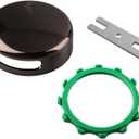 18009-BN Innovator Bathtub Overflow Plate Kit, 3-1/8 Snap-On Installation Bathtub Overflow Drain Cover Fits most Standard-Sized Bathtubs Drain, Brushed Nickel