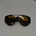 OSAGAMA Trendy Retro Oversized Aviator Sunglasses for Women Men 70s Luxury Designer Thick Classic Sun Glasses (Black/Brown)