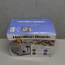 Hamilton Beach 2 Slice Toaster with Extra-Wide Slots, Bagel Setting, Toast Boost, Slide-Out Crumb Tray, Auto-Shutoff & Cancel Button, Defrost Function, Stainless Steel (22794)