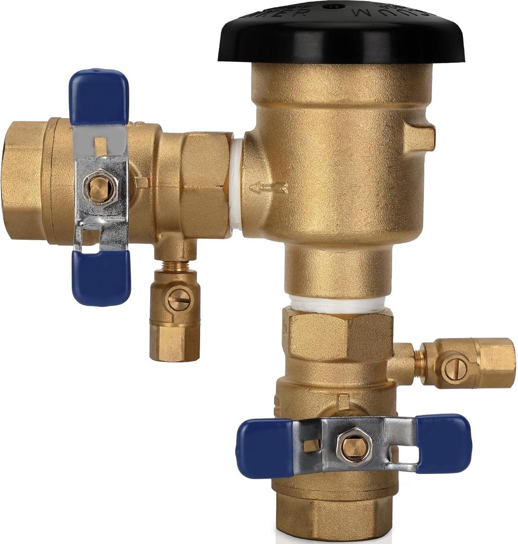 1720A Pressure Vacuum Breaker Assembly for Zurn Wilkins 1-720A, Brass Irrigation Backflow Preventer, Max 400 PSI Backflow Preventer Valve for Irrigation Systems and Commercial Water Supply Systems