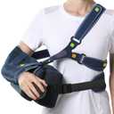 Velpeau Shoulder Abduction Sling with Two Removable Pillows, Shoulder Immobilizer Strap for Sleeping, Rotator Cuff Surgery, Medical Sling for Women & Men, Fits Left & Right Arm (S, Bust 23.5"-32)