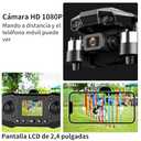 F205 Drone with 2.4" Screen, Brushless Motor FPV Drone with Camera for Adult, Auto-Hover, Gesture Control, 8GB SD Card with Card Reader, One-Key Start for Beginner
