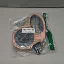 Retractable Dog Leash Strong Nylon Tape 16Ft Reflective Stitch for Night Walking One-Handed Brake Anti-Slip Handle XL Pink